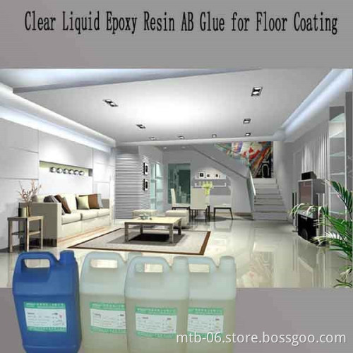 Clear Liquid Epoxy Resin and Hardener for Living Room Floor